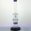 Natural and Honeycomb Perc, Straight Tube Bong