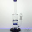 Natural and Honeycomb Perc, Straight Tube Bong