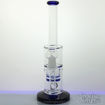 Natural and Honeycomb Perc, Straight Tube Bong