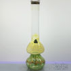 Downstem Perc, Beaker Style Two Tone Feathered Bong