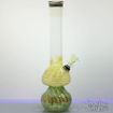 Downstem Perc, Beaker Style Two Tone Feathered Bong