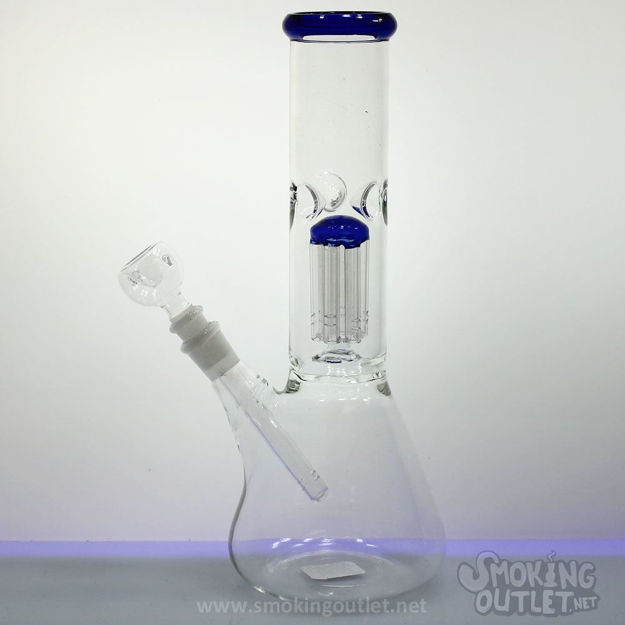 Diffused Downstem and 6-Arm Tree Perc, Double Chamber Bong