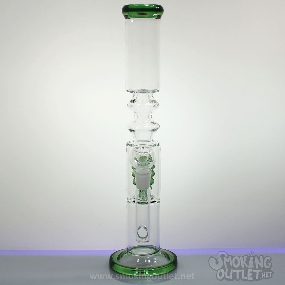 Dome Perc, Wavy Double Chamber Bong Smoking Outlet