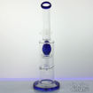Natural and UFO Dome Perc, Double Chamber Blue Flame  Water Pipe
