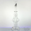 4-Bullet and Disk Showerhead Perc Double Chamber Diamond Glass Water Pipe