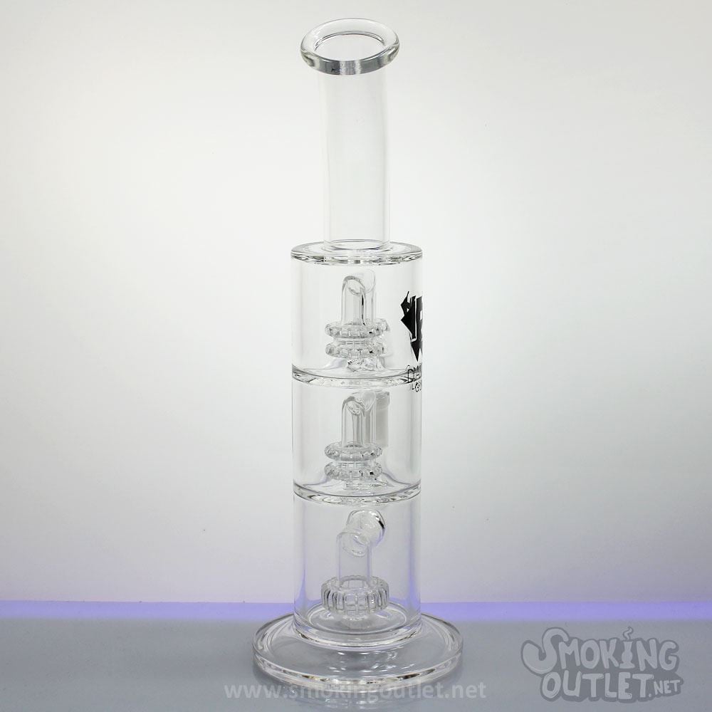 Triple Showerhead Perc, Triple Chamber Bong by Diamond Glass Smoking Outlet