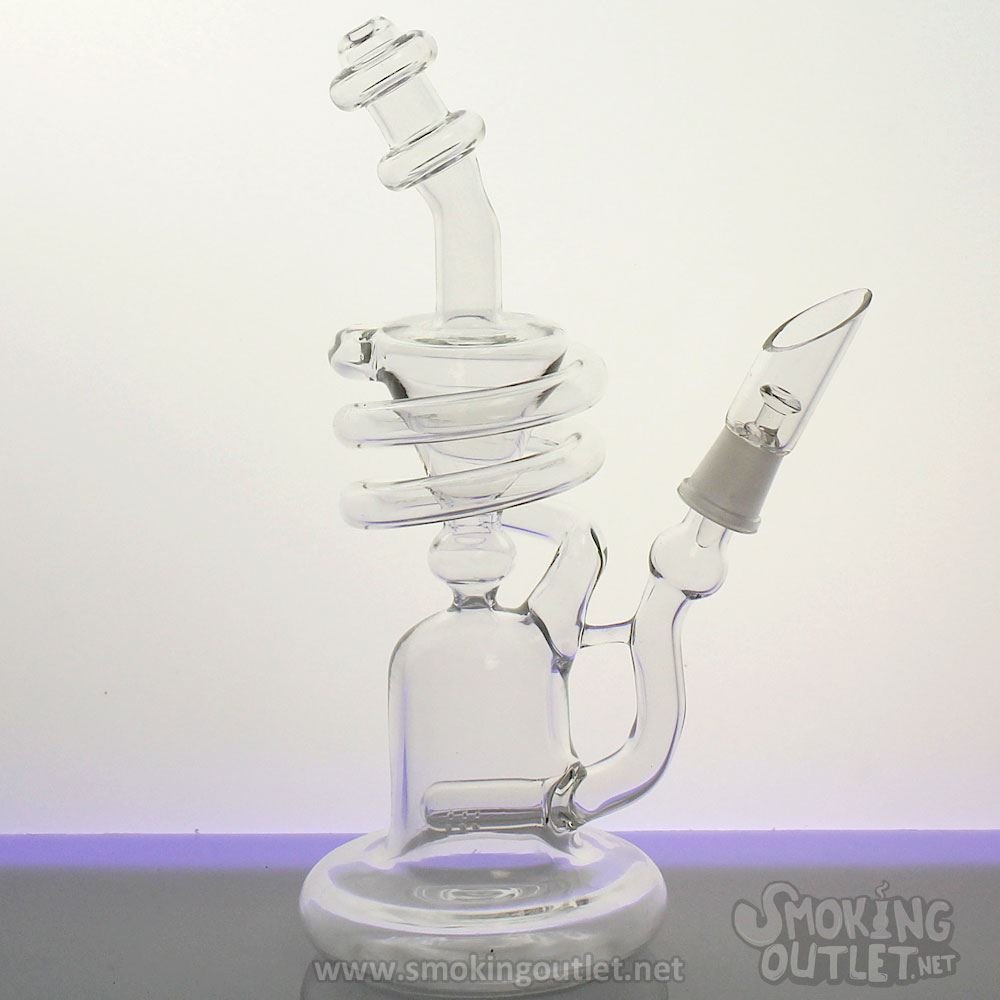 Helix Cone Recycler Double Chamber Dab Rig | Smoking Outlet