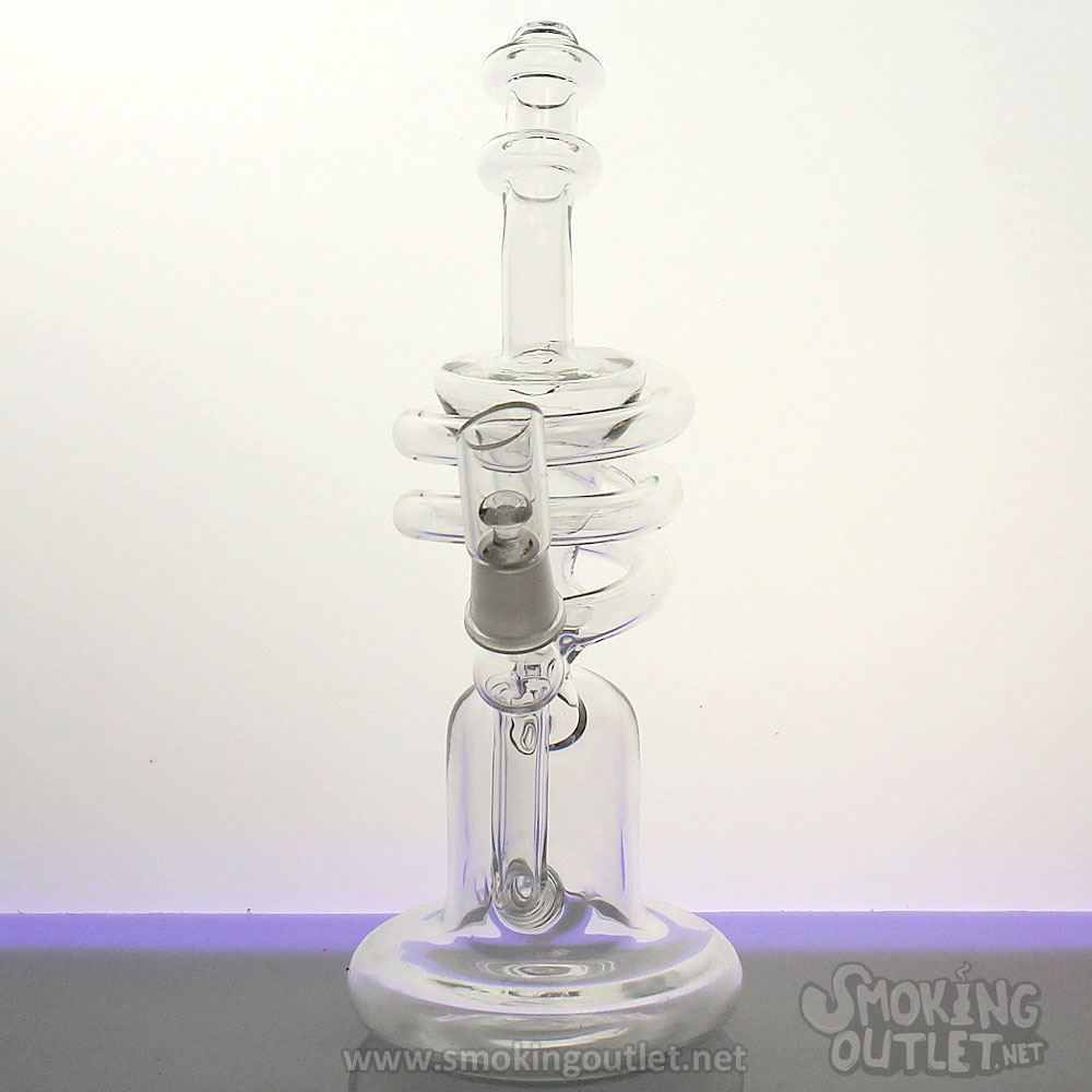 Helix Cone Recycler Double Chamber Dab Rig | Smoking Outlet