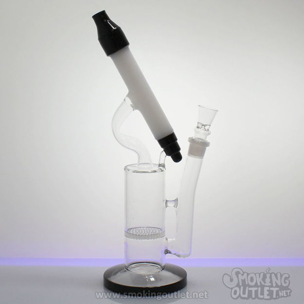 Honeycomb Perc, Angled Tube Telescope Water Pipe