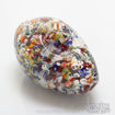 Hand Pipe-Spiral Collage Glass Egg Pipe