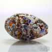 Hand Pipe-Spiral Collage Glass Egg Pipe