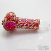 Hand Pipe-Bejeweled Glass Spoon Pipe 