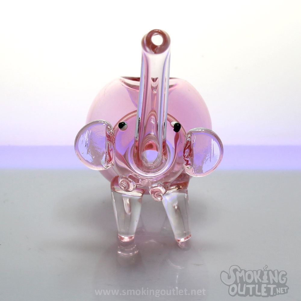Pink Elephant Glass Pipe Smoking Outlet