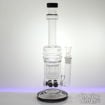Inline Windmill and Nested Honeycomb Perc, Double Chamber Bong