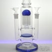 Two Bowl Double Chamber with Honeycomb and 12-Arm Tree Perc Water Pipe