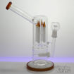 Water Pipe-Double Chamber Sidecar with Inline Diffuser and 4-Bullet Perc