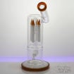 Water Pipe-Double Chamber Sidecar with Inline Diffuser and 4-Bullet Perc