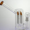 Water Pipe-Double Chamber Sidecar with Inline Diffuser and 4-Bullet Perc