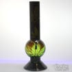 Downstem Perc, Green Leaf Acrylic Bong