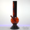 Downstem Perc, Orange Skull Acrylic Bong