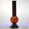 Downstem Perc, Orange Skull Acrylic Bong