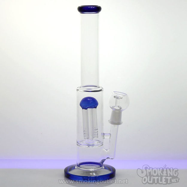 Double Chamber with 4-Arm Tree Perc Water Pipe
