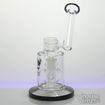 Showerhead Perc, Bent Neck Diamond Glass Ornamented Perc Water Pipe