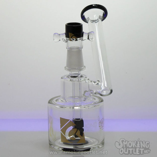 Prism Downstem Perc, Angled Tube Diamond Glass Water Pipe