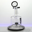 Showerhead Disk Perc, Angled Tube Diamond Glass Water Pipe