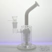 8-Arm Tree Perc, Bent Neck Diamond Glass Water Pipe