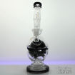 Showerhead and Swiss Perc, Bent Neck Diamond Glass Water Pipe