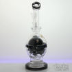 Showerhead and Swiss Perc, Bent Neck Diamond Glass Water Pipe