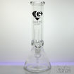 Diffused Downstem Perc, Beaker Style Diamond Glass 9mm Thick Bong