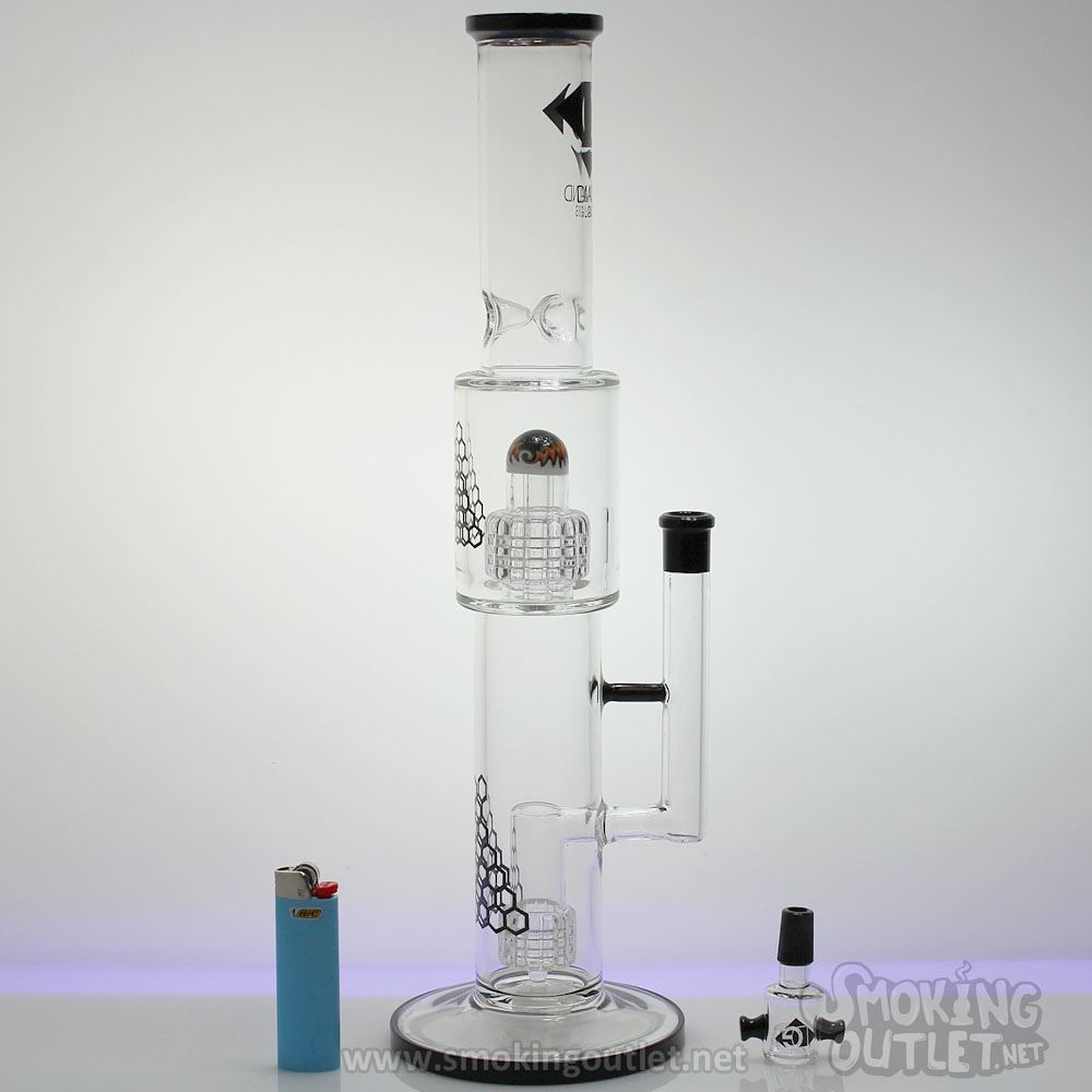 Double Matrix Perc, Double Chamber Diamond Glass Water Pipe | Smoking ...