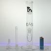 Diffused Downstem Perc, Straight Tube Diamond Glass Water Pipe