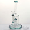 	Cylinder Perc, Bent Neck Diamond Glass Water Pipe