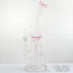 The Bridesmaid: Pink, Honeycomb Perc, Double Chamber Water Pipe w/ Recycler