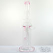The Bridesmaid: Pink, Honeycomb Perc, Double Chamber Water Pipe w/ Recycler