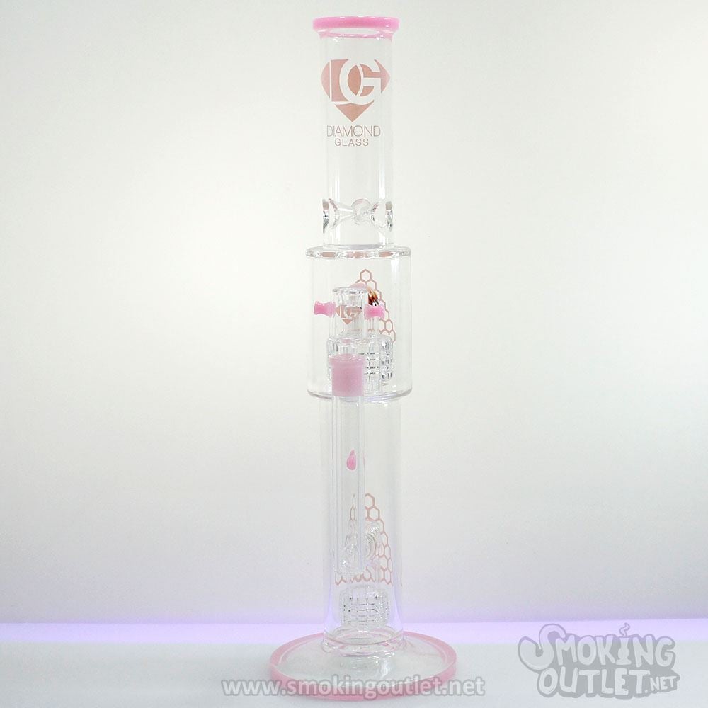 Double Matrix Perc, Double Chamber Diamond Glass Water Pipe | Smoking ...