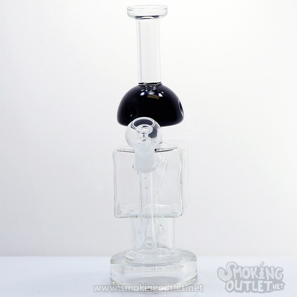 Mushroom and Cube Reverse Perc Dab Rig | Smoking Outlet