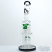 Double 12-Arm Tree Perc, Diamond Glass Double Chamber Water Pipe