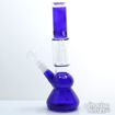 Blue Beaker Bong with 4-Arm Tree Perc and Ice Pinch