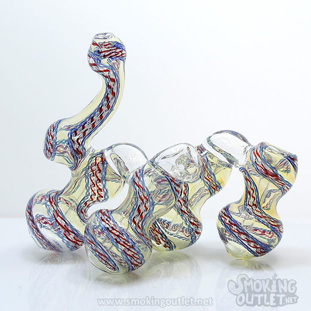 Candy Cane Caravan Quadruple Bubbler