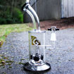 Diamond Glass Water Pipe with 4-Shower head perc