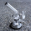 Showerhead Perc, Bent Neck Diamond Glass Ornamented Perc Water Pipe