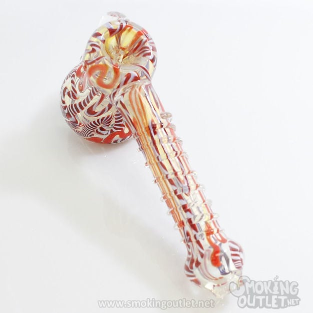 Candy Cane Glass Hammer Bubbler