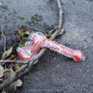 Candy Cane Glass Hammer Bubbler