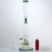 Inline and Honeycomb Perc, Straight Tube Genesis Glass Bong