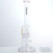 Inline and 8-Button Showerhead Perc, Double Chamber Genesis Glass Bong