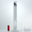 Diamond Glass Marble Straight Bong Water Pipe with Diffused Downstem Perc